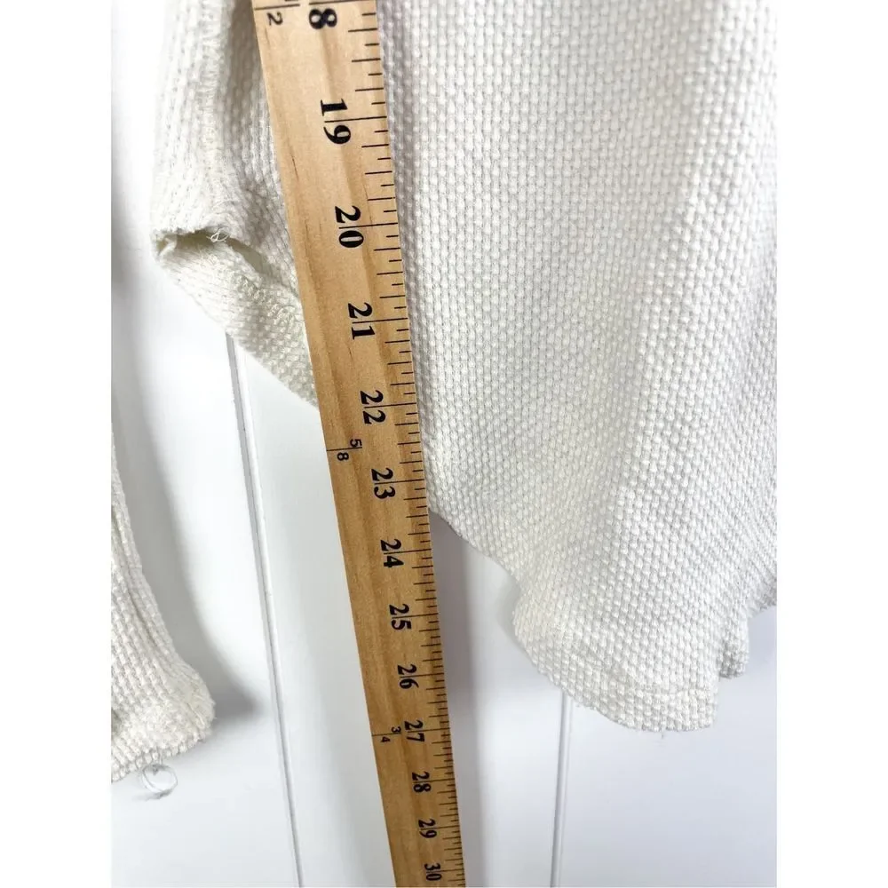 Free People‎ Newbie Thermal Boho Sleeves in Cream XS